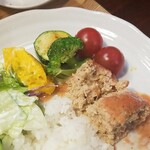 キッチン ブルー グローブ - 何時も最後になるポテサラ、パンプキンか嬉しい