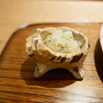 虎白 - 「強肴」白海老、関根の胡麻油和物