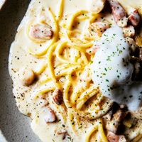 帆立貝柱とベーコンの爽やかレモンクリーム