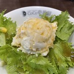 CoCo壱番屋 - ポテトサラダにココイチオリジナルドレッシングをかけて