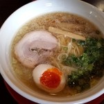 麺王道 勝 - 背脂醤油ラーメン７５０円　再訪１４年２月