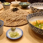 忠兵衛 - 蕎麦　海老天付き