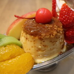 福カフェ - プリンすが入ってるね。