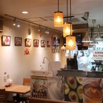 福カフェ - 店内奥。