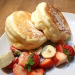 福カフェ - パンケーキ部分。