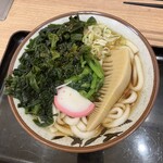 立ちそば処 杜 - 春うどん　わかめ