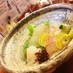 十割蕎麦 やまなか - お造り盛り合わせ