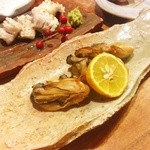 十割蕎麦 やまなか - 牡蠣幽庵焼き＋伝助あなご焼き