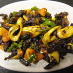 ネパール家庭料理 ホワイトヒマラヤ - スクティ（羊の干し肉）　￥800