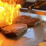 鉄板焼ステーキ 一ッ葉ミヤチク - 