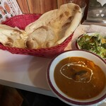 ユージン - カボチャカレー、ナンセット