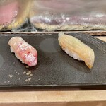 鮨あおき - (何かの)鯛とマコガレイ