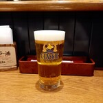 山本のハンバーグ - 生ビール 600円