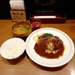 山本のハンバーグ - 自家製ハンバーグset 1390円