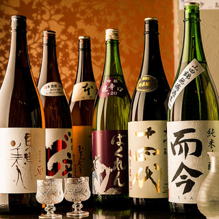 We offer a variety of local sake from all over the country!