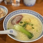 香港麺 新記 - Aセットつゆ日本麺