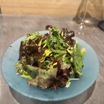 Bleu - 塩昆布のドレッシングがかかったサラダ。シンプルでとても良いお味。