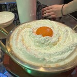 韓国キッチン ヨギヨポチャ - クリームチーズらーめん仕上げ