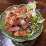 Sakanaya Chokuei Sushi Shokudou Uomaru - 魚まる定食（サラダ）