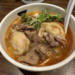 Mara Ya Shan Shan Tan - シャンシャン盛＋ラム肉＋大ワンタン(海老入り)