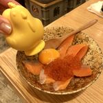 寿司 牡蠣 新宿スシエビス - エビカニらんLAN卵　「産卵」はセルフで！