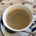 月Cafe - BLTサンドウィッチセット:1280円/付属のコーヒー