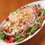 Scorched Cheese Salmon Salad