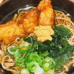 Soba Udon Yanagian - カレー風味新潟唐揚げそば650円