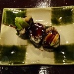 鮨 波やし - ［４回目］穴子とアボカドの海苔巻き