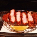 とんかつ マンジェ - 肉、アップ