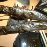 馳走庵 - なんと串にささってます（炭焼きですね）
