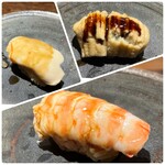 壮士 - 白子、煮アナゴ、海老