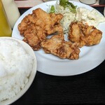 白龍ラーメン - 唐揚げ定食　900円