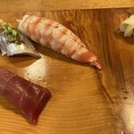 鮨処藤 - 初めの3貫