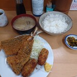 Takeno - ミックスフライ定食B@1,350円