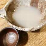 Akamadiyaasago - 蕎麦湯の熱燗　