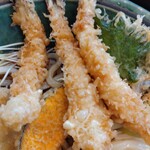 豪華に3本の海老天