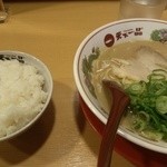 天下一品 - 中華そばこってりと白飯