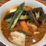 東京らっきょブラザーズ - 季節の野菜とチキンのスープカレー