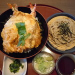 Sagami - 大海老天のふわたま丼と麺