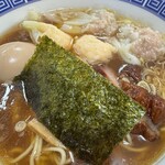 Shina Soba Ishihara - ワンタン麺(ミックス)＋味玉アップ
