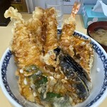 Tensei - 穴子天丼に海老トッピング