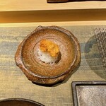 天ぷらあら木 - ばちこ（ナマコの卵巣）