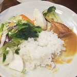 キッチン ブルー グローブ - 最後のワンプレート