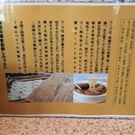 ラー麺専門店 こしがや - 説明書き