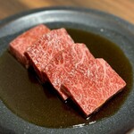 焼肉ホルモン 新井屋 にかい - カイノミチーズバーガー