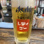 西成ホルモンレディゴー - 生ビール@５５０円！