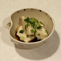 寿司処 かい原 - 一品目のセリと蛤のスープ取り忘れました、、、鯛白子豆腐絶品です✨