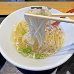 超純水採麺 天国屋 - 「自家製ポン酢わさび」がスープと麺にとても良く合っていて美味しいです