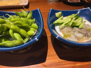 Kuu tarou - 枝豆 たこワサビ